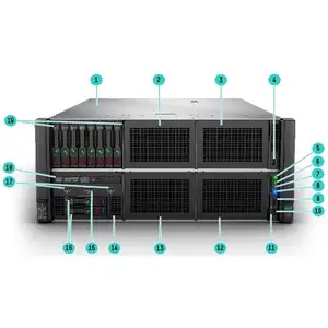 HPE ProLiant DL580 Gen10 asli rak Server yang dioptimalkan dengan 4U rak Server jaringan komputer HP