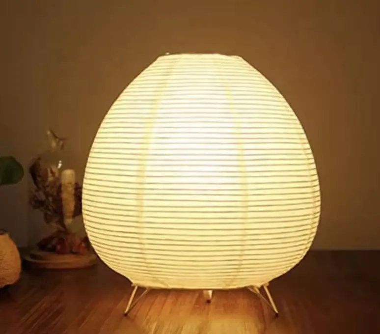 Japanische kreative Schlafzimmer Nachttisch Stativ Tisch lampe Handgemachte weiße Reispapier Tisch lampe