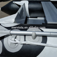 Bateau pneumatique de pêche d'occasion de haute qualité en PVC noir de 1,2 mm pour 4 personnes