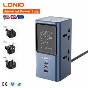 LDNIO SC2 phổ Ổ cắm điện Tường Núi New <span class=keywords><strong>Power</strong></span> Strip với PD USB sạc cổng 4 cách ổ cắm mở rộng cắm ổ cắm - Product Image 1