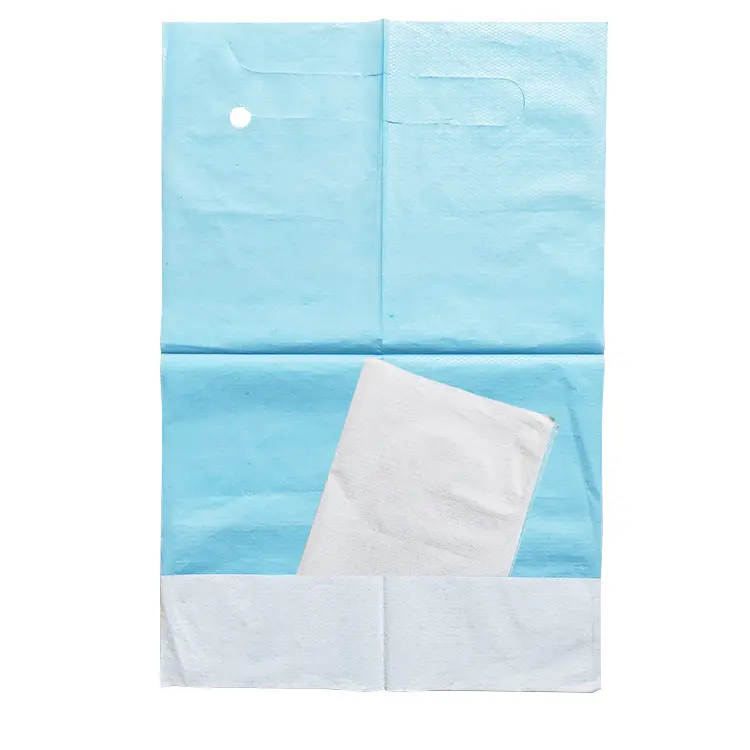 Einweg-Lätzchen für Erwachsene aus Papier Einweg-Lätzchen Einweg-Schürze Taschentuch/Poly-Lätzchen
