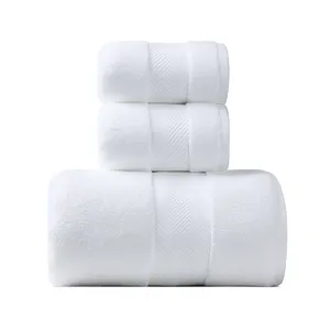 Hot sale luxury soft and reliable bamboo cotton bath towel for home use