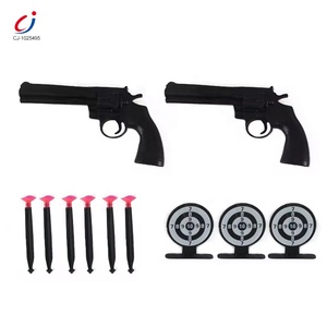 Chengji Manuelle Auswurf-Spielzeugpistole Hand-Augen-Koordination Sicheres Schießspiel Plastik-Spielzeug-Polizeipistolen-Set für Kinder - Product Image 1