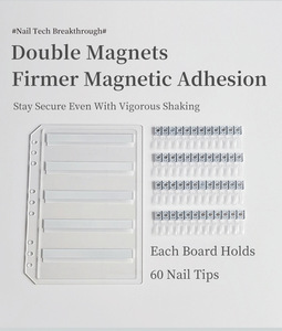 Présentoir de vernis gel magnétique portable pour 240, 180 ou 120 couleurs, avec cartes de couleurs en acrylique, outil de nuancier pour salon de manucure - Product Image 6