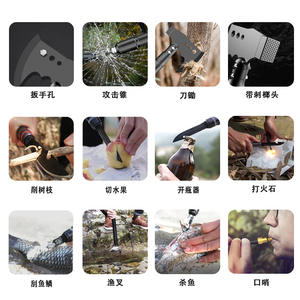 Multi Functional Axe Outdoor Survival <b>Tool</b> 125mm Blade 462mm Handle Durable Safety Gear - Product Image 4