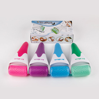 Rouleau de crème glacée refroidissante pour la peau, Offre Spéciale, soulagement de la douleur, dermaroller, lifting du visage, massage