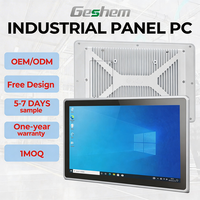 Panel PC Industrial de 10-21.5 Pulgadas con CPU Celeron J6412 de 11.ª Generación, Windows 10/11/Linux, IP65 Resistente al Agua, Montaje en Pared, en Stock