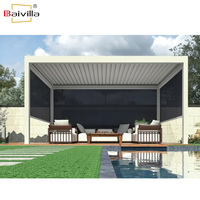 Diseño personalizado 3x3 3x4 3x5 3x6 3x7 4x3 4x4 4x5 4x6 4x7 4x8 5x4 5x5x5 6x3 6x4 6x5 6x6 7x7 Tamaño Gazebo de aluminio para exteriores Pérgola
