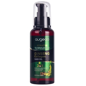 Vente flash Soins capillaires Meilleure huile essentielle magique Biologique Répare les cheveux abîmés Sérum capillaire Ginseng Collagène Herbes Meilleure huile pour cheveux - Product Image 4