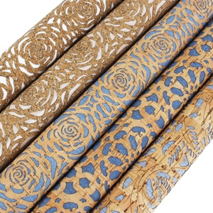 Tissu en liège INFOCORK, épaisseur personnalisée, cuir - Vente en gros directe d'usine, découpe au laser, perforé, similicuir laserable - Product Image 1