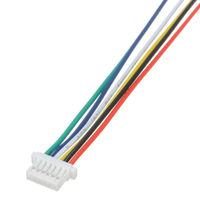 Konektor elektronik Mini, SH 1.0 JST 2/3/4/5/6/7/8/9/10 Pin DIY 20Pin colokan Terminal koneksi tunggal 28AWG PVC kabel kawat