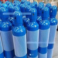 Cilindro de Oxígeno Industrial de Alta Presión, 15L 20L 40L 150Bar, Tanque de Oxígeno Vacío de Acero sin Costuras, Botella de Oxígeno para Soldadura Industrial