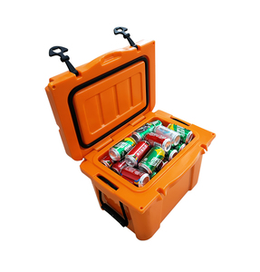 28L có thể gập lại xe đẩy bảng Hộp băng với phân cho dã ngoại ngoài trời và cắm trại bánh băng ngực PU cách điện hộp mát - Product Image 2