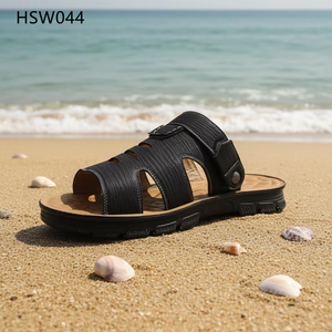 LXG,Coastal Leisure Open Heel Design Beach Shoes with Adjust Belt Pool Activity Enlarged Anti-Slip Outsole <strong>Men</strong> <strong>slippers</strong> HSW042 - Product Image 6