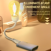 Lampe de bureau prise USB charge directe fil de tungstène 360 ° col de cygne flexible lire travail maison bureau dortoir étude chambre lampe de Table