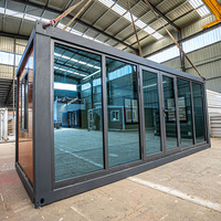 Maison conteneur préfabriquée modulaire portable, détachable, 20 pieds/40 pieds, pliable, assemblage rapide, matériau EPS, bureau conteneur, supermarché