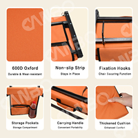 Siège de stade pliable avec dossier haut, chaise de tribune rembourrée portable, personnalisable OEM ODM, vente en gros