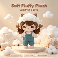 ODM OME kustom Lovey gadis mewah dengan pakaian dilepas menyesuaikan boneka mewah Anda sendiri sebagai hadiah untuk anak-anak