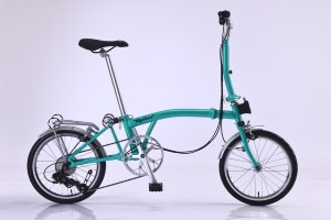Bicicletta da Strada Pieghevole <span class=keywords><strong>MINT</strong></span> 16 Pollici, 7/9 Velocità, Freno a C, Leggera, Telaio in Acciaio Chromoly, Manubrio S/M, Ruote in Alluminio, Capacità di Carico 150kg - Product Image 4