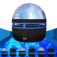 Projecteur Lampe Télécommandé Populaire, Veilleuse Décorative Créative et Romantique, Lumière d'Ambiance Ciel Étoilé Aurore Boréale Colorée