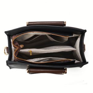 Conjunto de Bolsos de Mano 3 en 1 para Mujer, Bolso Tote de Gran Capacidad con Correa de Hombro Desmontable y Cartera Pequeña, Estilo Vintage para Uso Diario - Product Image 2