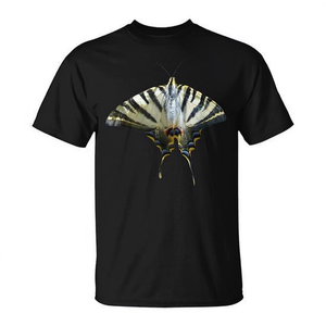swallowtail <b>butterfly</b> graphic t shirt black adult unisex short <b>sleeve</b> crew neck casual <b>top</b> - Product Image 2