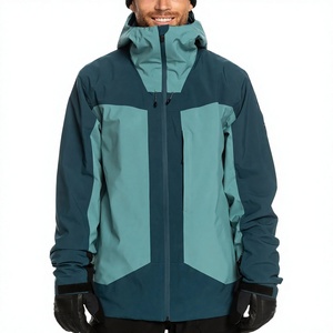 Chaqueta de Esquí para Hombre con Bloques de Color Personalizados, Impermeable, Cortavientos, con Capucha, para Snowboard, Ropa de Invierno para Exteriores - Product Image 3