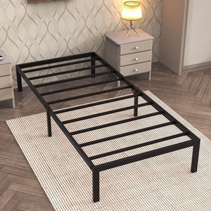 Best Selling US Market Metal <strong>Platform</strong> <strong>Bed</strong> <strong>Frame</strong> Simple Dormitory Student Staff Steel Custom Size Metal <strong>Bed</strong> <strong>Frame</strong> - Product Image 1