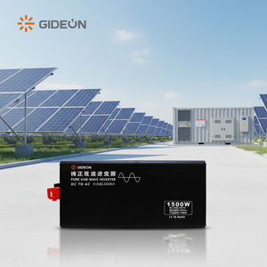 محول طاقة شمسية من التيار المستمر إلى المتردد بقدرة 1500 واط أحادي الطور، يحول من 12 فولت أو 24 فولت أو 48 فولت أو 60 فولت أو 72 فولت إلى 110 فولت أو 220 فولت، موجة جيبية نقية لمكيفات الهواء - Product Image 1