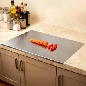 Planche à découper en acier inoxydable épaissie pour pétrir, fournitures de cuisine, taille personnalisable 1mm 1.5mm 2mm - Product Image 1