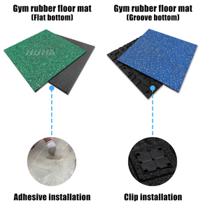 Gránulos de EPDM <span class=keywords><strong>HUHA</strong></span> al 70% de Fábrica, Capa Resistente al Desgaste, Suelo de Goma para Fitness, Baldosas de Goma de 20-50 mm de Espesor para Gimnasio con Sistema de Bloqueo por Clic - Product Image 3