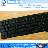 Nouveau clavier d'ordinateur portable britannique noir pour clavier d'ordinateur portable série fujitsu siemens amilo pa1510