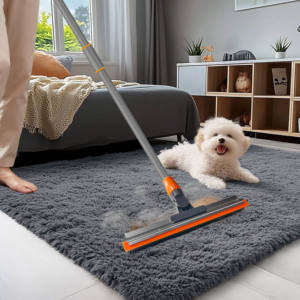 Scopa Rimuovi Peli di Animali Domestici a Doppio Lato, Un Lato per Raccogliere i Peli e l'Altro Come Tergivetro per Pavimenti Bagnati - Product Image 1