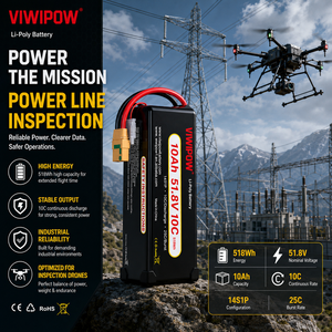 Baterai LiPo Kustom 51.8V 10Ah 518Wh 14S1P 10C untuk Drone Pertanian, Drone Pemetaan, dan Drone Inspeksi UAV - Product Image 5