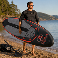 Planche à pagaie gonflable portable et écologique pour les amateurs de yoga, planche SUP extra large et stable avec pont souple et bonne adhérence