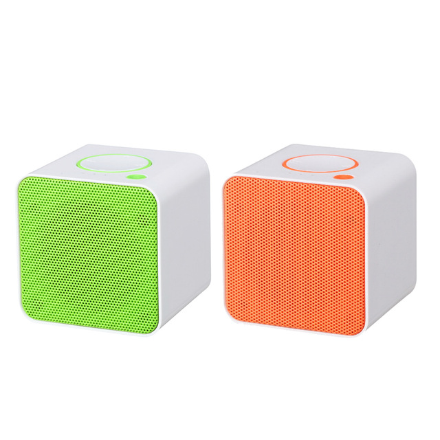 Creative Promotional Gift Square Multi-Function TF Memory Card Small Mini Portable Bluetooths Wireless Speaker