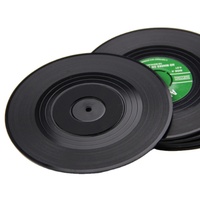 Posavasos de PVC y silicona antideslizantes, ecológicos y resistentes al calor, personalizados para discos de CD, vasos y tazas. ¡Gran oferta!