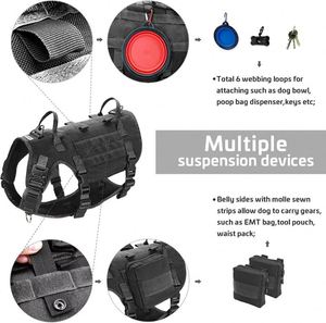 Muestra gratuita, estilo popular: Chaleco táctico reflectante personalizable para perros, chaleco ajustable para pasear y entrenar mascotas - Product Image 2