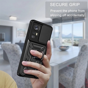 Funda Honatop para Xiaomi Mi 12 <span class=keywords><strong>Pro</strong></span> 12X 5G, Funda Protectora Antigolpes con Cámara Deslizante para Xiaomi Mi12 Mi12X, Anillo Magnético para Coche - Product Image 5