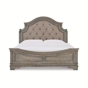 Cama Vintage Americana/Francesa de Madera Maciza para Dormitorio, Cómoda y Armario de Almacenamiento Disponibles - Product Image 1