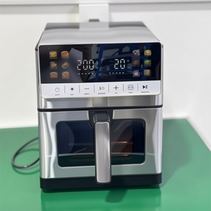 <span class=keywords><strong>Friteuse</strong></span> à air numérique en acier inoxydable 10L, <span class=keywords><strong>friteuse</strong></span> électrique pour usage domestique, 12 programmes, sans huile, double chauffage, CE CB GS ETL - Product Image 3