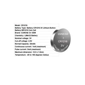 Panasonic — Batteries au Lithium 3v, CR1216, CR1616, CR1225, CR1220, CR11620, CR1632 - Product Image 3