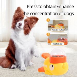Distributeur automatique de nourriture pour animaux de compagnie en plastique en forme de canard pour chiens et chats - Distributeur interactif à alimentation lente avec entraînement IQ et conception anti-ingestion - Product Image 4