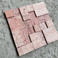 Carreaux de mosaïque en marbre, motif français traditionnel, carreaux de travertin beige mat 300x300mm, décoration murale intérieure, rénovation de la maison