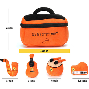 Tương Tác Sang Trọng Unicorn Trẻ Em Violin Đàn Piano Trống Saxophone Đồ Chơi Nhồi Bông Lưới Lót Làm Bền Polyester PP Bông Điền - Product Image 2