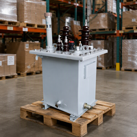 Transformateur de puissance aérien monophasé à colonne TAISHUN D11 50/60Hz 10KVA-333KV à bobine toroïdale immergée dans l'huile, rendement 0.98