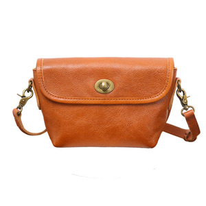 Women's Saddle <b>Bag</b> Brown Cowhide Horizontal Square Vintage Style Crossbody <b>Bag</b> Everyday Use All Seasons - Product Image 5