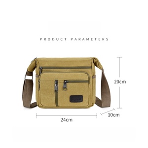 Nouveau sac à bandoulière en toile avec plusieurs compartiments, sac bandoulière pour homme, sac à bandoulière décontracté pour homme d'affaires, sac à bandoulière pour les trajets quotidiens - Product Image 2