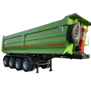 Semi-remorque benne basculante haute performance en acier, 4 essieux, pour l'Afrique, avec roulements robustes, capacité de charge de 42 m³ >30 000 kg, idéale pour les chantiers de construction - Product Image 6