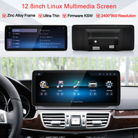 Lecteur multimédia de tableau de bord Linux STWEI ultra-fin de 12,8 pouces avec CarPlay sans fil intégré, Android Auto, USB pour Mercedes-Benz